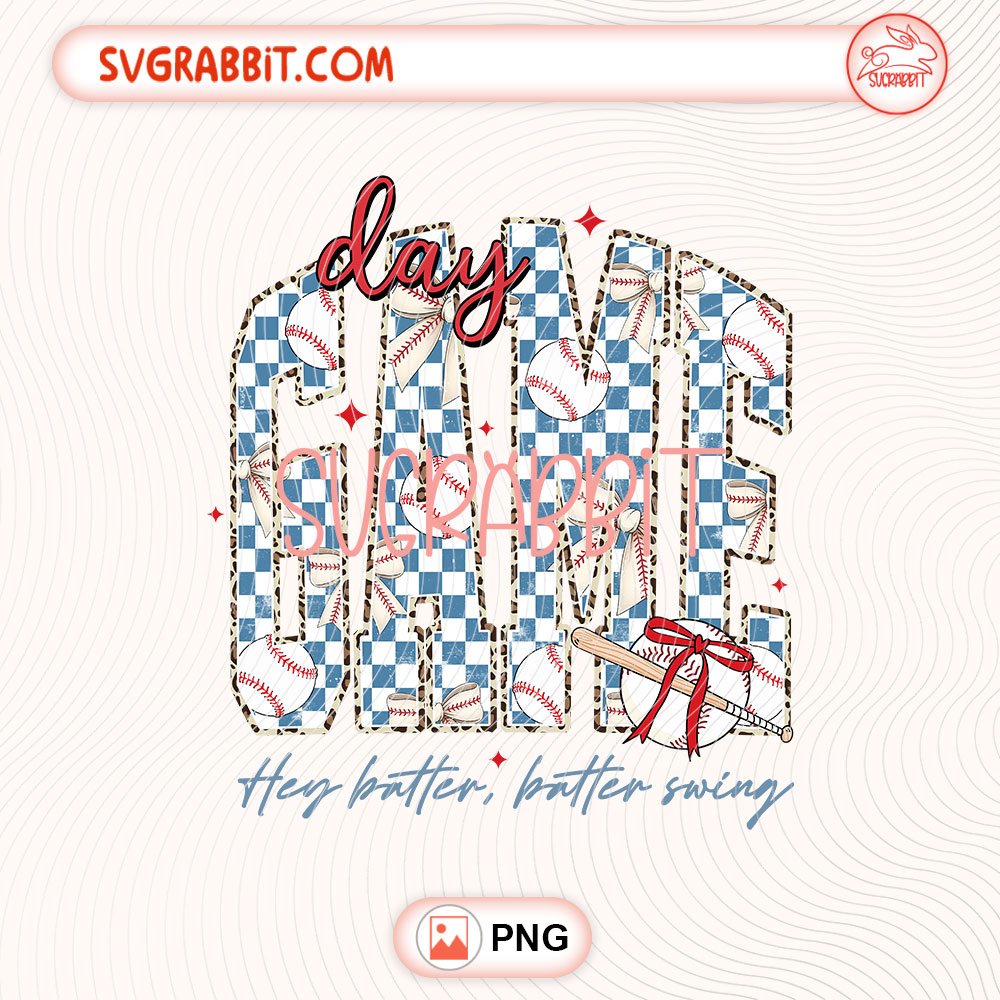 Baseball Game Day PNG 300 DPI transparent background for shirts mugs tumblers stickers decals baseball gifts and DIY crafts