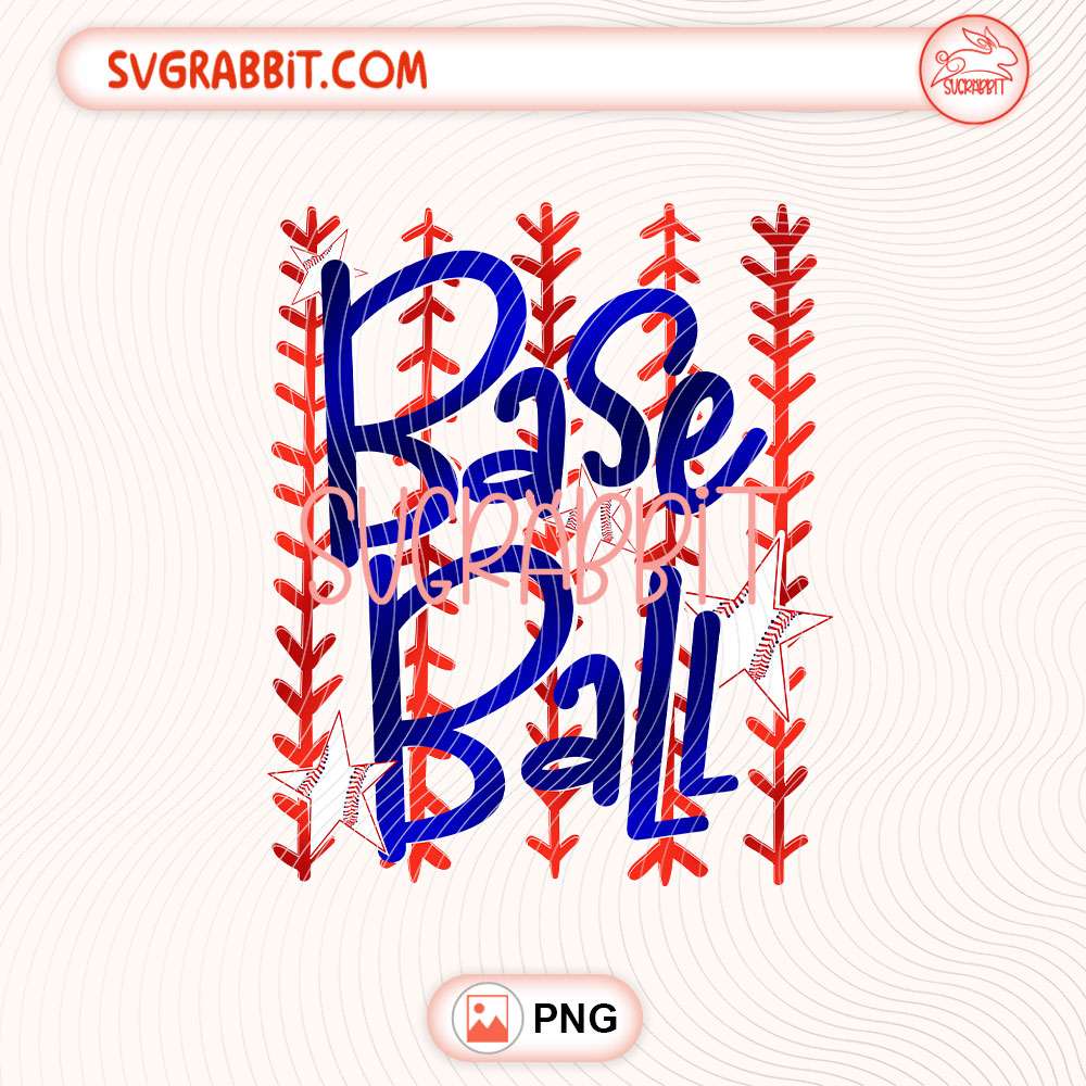 Baseball Game Day PNG Trendy Game Day PNG 300 DPI transparent background for shirts mugs tumblers stickers decals baseball gifts and DIY crafts