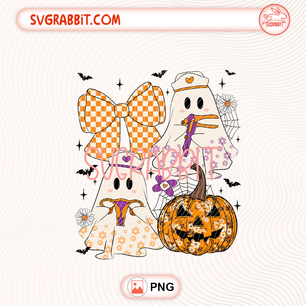 Boo-terus Halloween Speculum OBGYN Nurse PNG Nurse PNG 300 DPI transparent background for shirts mugs tumblers stickers decals OBGYN nurse gifts and Halloween crafts