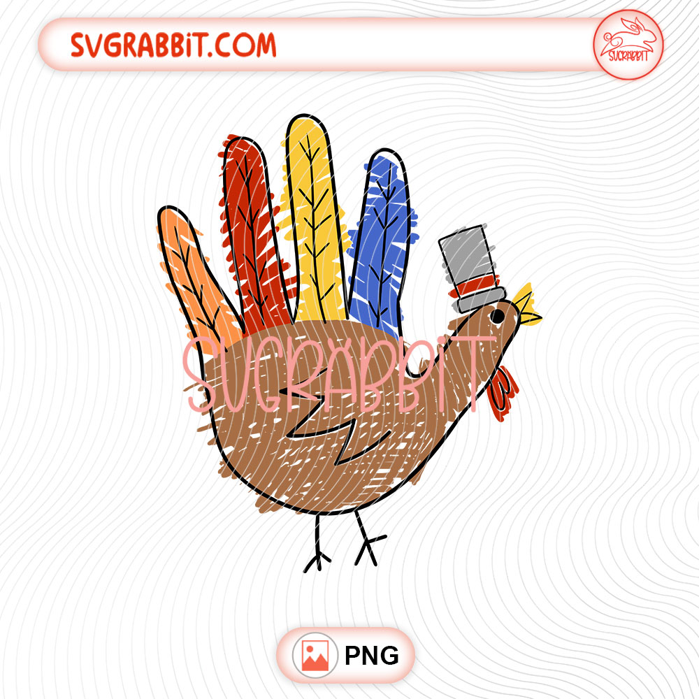 Colorful Turkey Thanksgiving PNG Gobble Turkey design for shirts mugs tumblers stickers and gifts