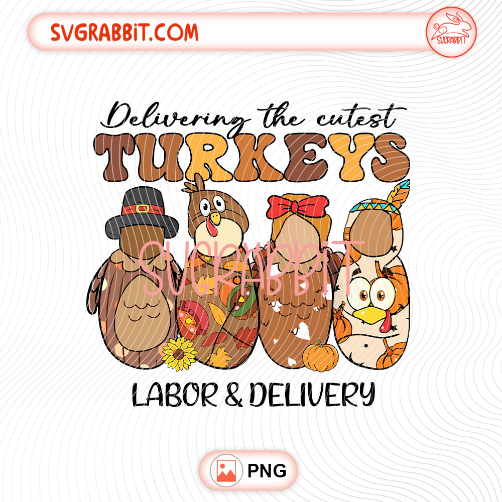 Delivering the Cutest L&D Nurse Fall PNG 300 DPI transparent background for Labor and Delivery nurse shirts mugs tumblers badge reels stickers and DIY crafts