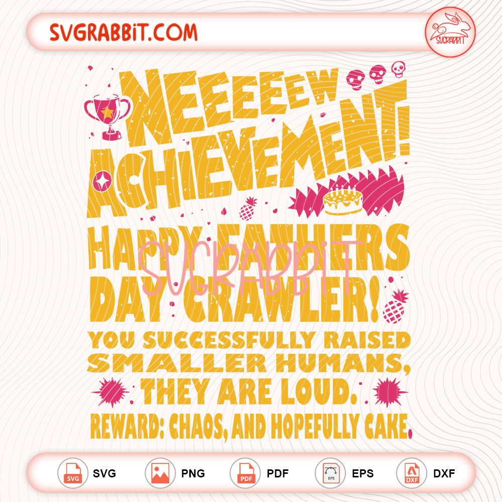 Dungeon Crawler Carl Fathers Day SVG Dad Achievement SVG bundle with SVG PNG EPS DXF PDF files for shirts mugs tumblers stickers decals Cricut Silhouette and DIY crafts