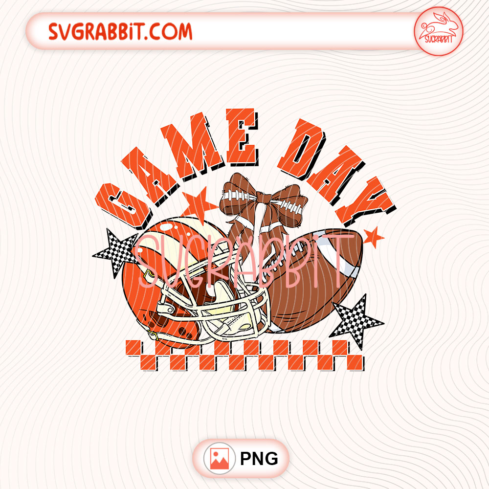 Football Game Day Orange PNG Cheer Mama Football PNG 300 DPI transparent background for shirts mugs tumblers stickers decals cheer mama gifts and sports crafts