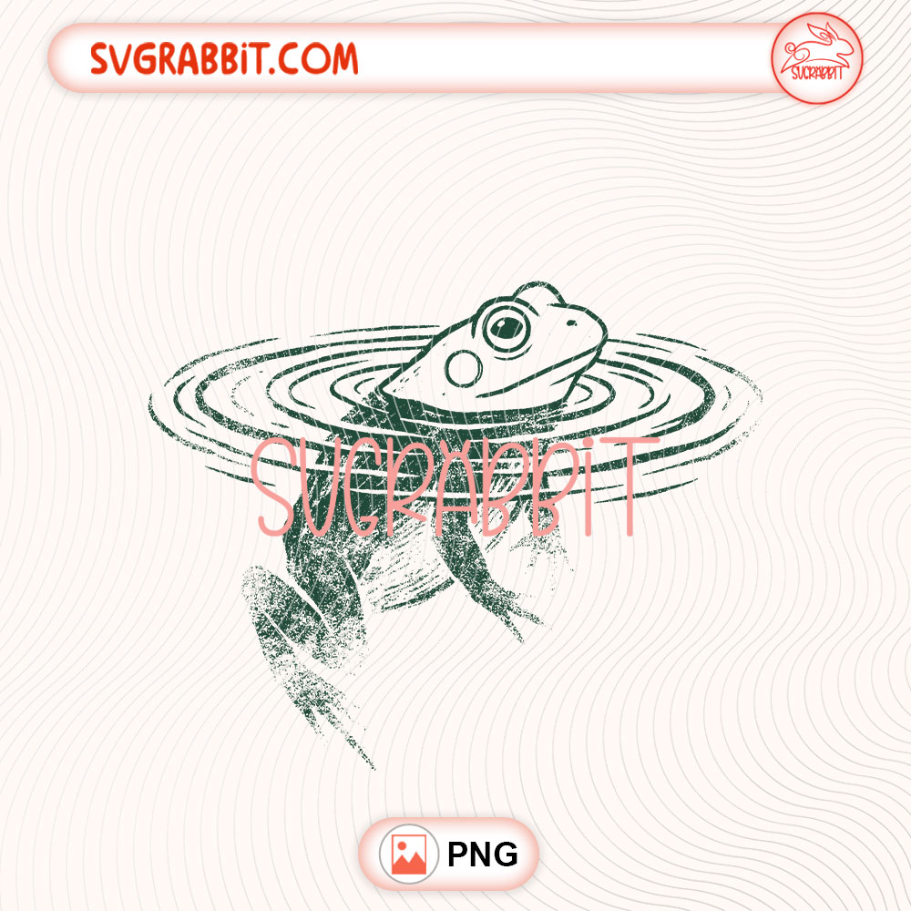 Frog Swimming PNG Funny Animal Graphic PNG Frog Lover PNG 300 DPI transparent background for shirts mugs tumblers stickers decals frog lover gifts and summer crafts