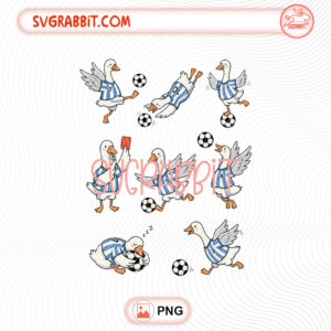 Funny Goose Soccer Team PNG sports goose design for shirts mugs tumblers stickers and gifts