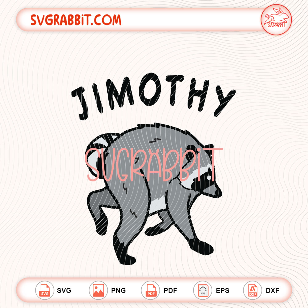 Funny Jimothy Raccoon SVG Viral Seattle Raccoon SVG digital download for Cricut Silhouette shirts mugs tumblers stickers decals and funny animal crafts