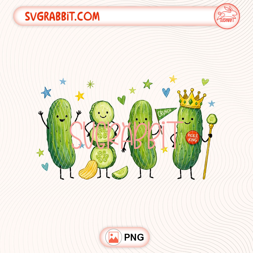Funny Pickle Doodle PNG Happy Smiling Pickle Characters PNG 300 DPI transparent background for shirts mugs tumblers stickers decals pickle gifts and cute crafts