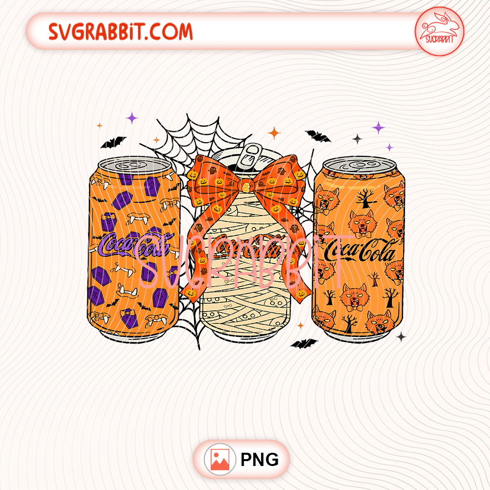 Halloween Coca Cola Coquette PNG Coquette Coca Cola PNG 300 DPI transparent background for shirts mugs tumblers stickers decals Halloween crafts and soda lover gifts