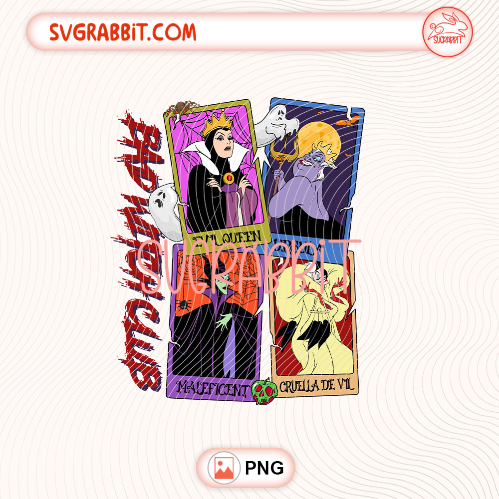 Halloween Witch Disney PNG Evil Queen Halloween PNG 300 DPI transparent background for shirts mugs tumblers stickers decals Halloween crafts and witchy gifts