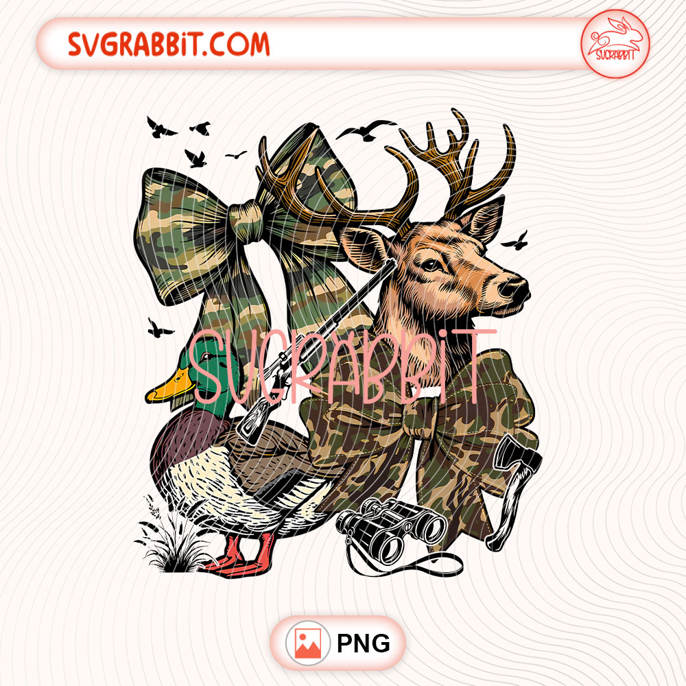 Hunting Season Camo Coquette Bow PNG Camo Coquette Bow PNG 300 DPI transparent background for shirts mugs tumblers stickers decals outdoor gifts and camo crafts