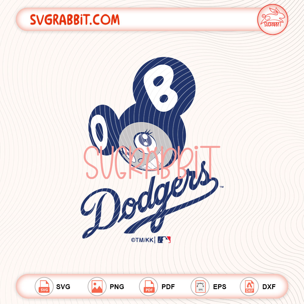 LA Dodgers Takashi Murakami SVG Dodgers MLB Tokyo Series SVG for baseball shirts mugs tumblers stickers decals fan gifts Cricut projects and DIY crafts