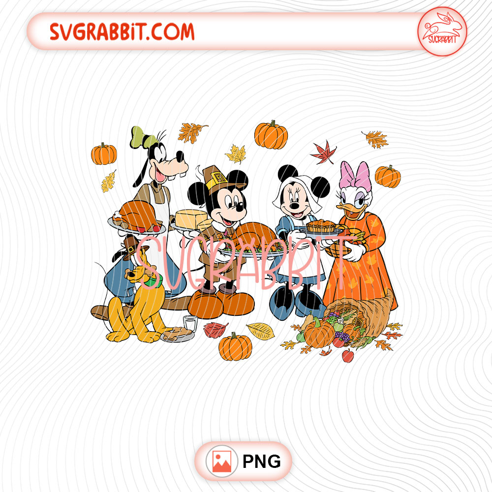 Mickey And Friends Fall vibes Thanksgiving PNG Fall PNG 300 DPI transparent background for shirts mugs tumblers stickers Thanksgiving gifts and DIY crafts