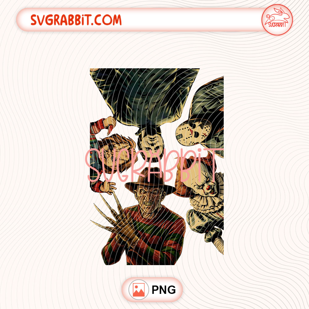 Retro Halloween Horror PNG Funny Horror Vacation PNG 300 DPI transparent background for shirts mugs tumblers stickers decals horror gifts and Halloween crafts