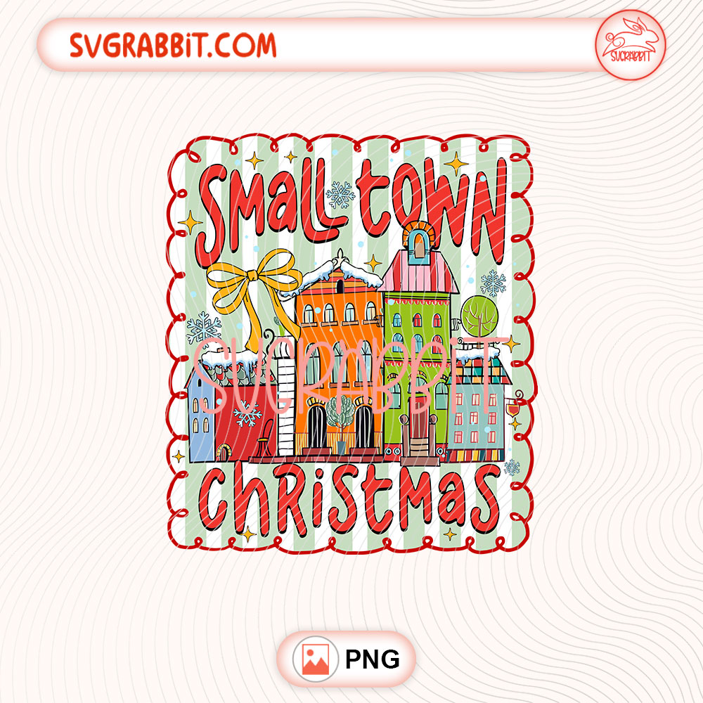 Small town christmas Coquette PNG Preppy Christmas Tree PNG 300 DPI transparent background for shirts mugs tumblers stickers decals Christmas gifts holiday outfits and DIY crafts