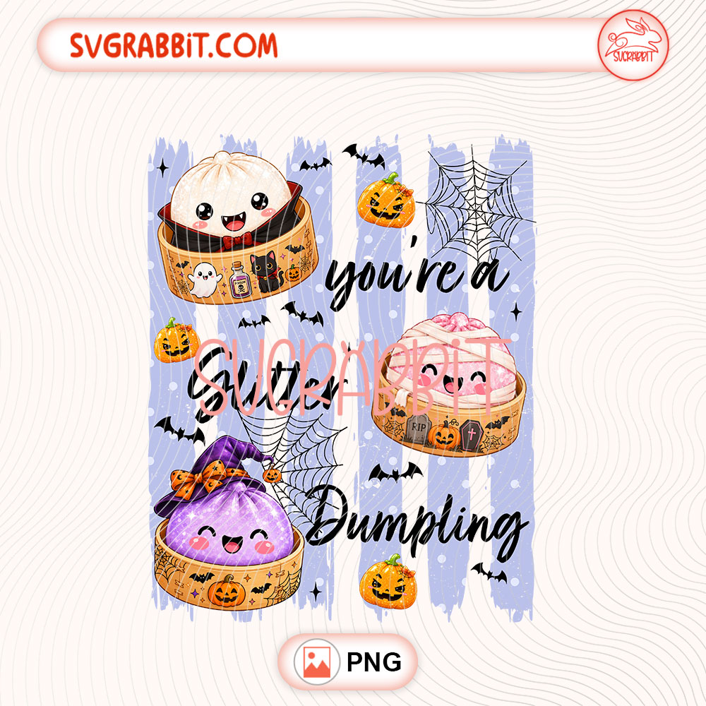 Youre A Glitter Dumpling PNG Spooky Dumpling PNG 300 DPI transparent background for shirts mugs tumblers stickers decals Halloween gifts dumpling lover gifts and spooky crafts