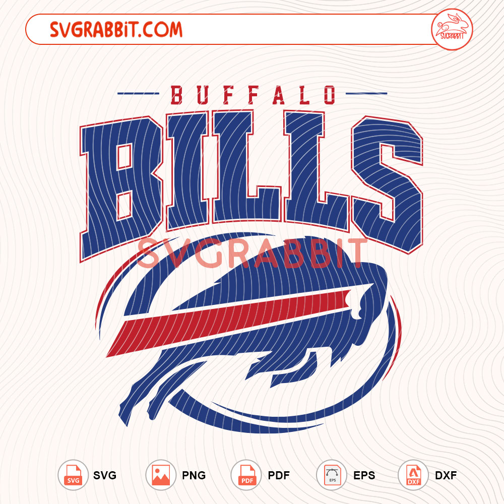 Buffalo Bills Football SVG Sparkle Rhinestone Bills SVG digital download for shirts mugs tumblers stickers decals football gifts game day Cricut and Silhouette crafts