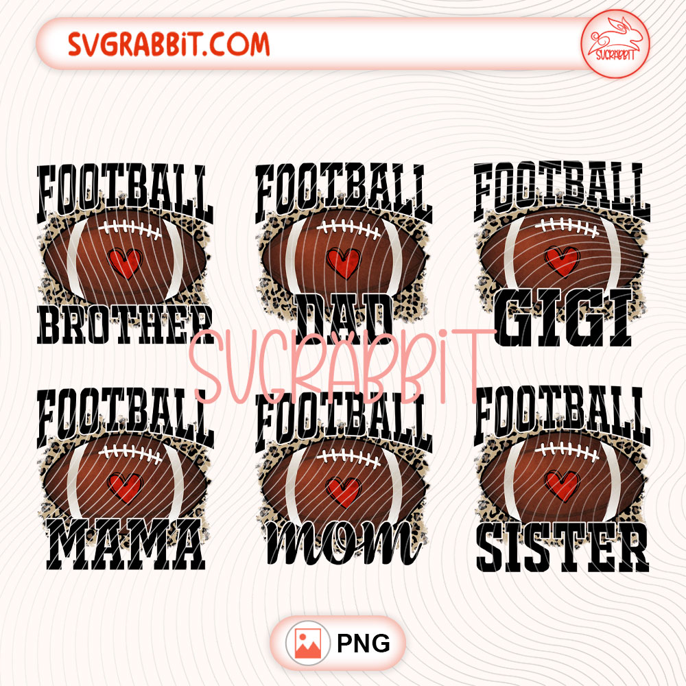 Football Family PNG Bundle Senior Football Mom PNG 300 DPI transparent background for shirts mugs tumblers stickers decals football family gifts and game day crafts