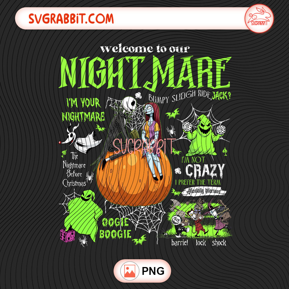 Halloween Cartoon Movie Nightmare PNG Movie Halloween PNG 300 DPI transparent background for shirts mugs tumblers stickers decals movie fan gifts and spooky Halloween crafts