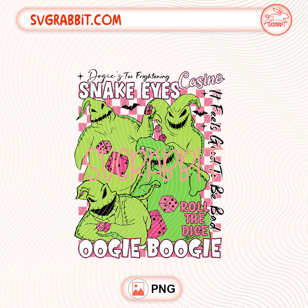 Horror Halloween Oogie Boogie Nightmare The Street PNG 300 DPI transparent background for shirts mugs tumblers stickers decals Halloween crafts and horror gifts