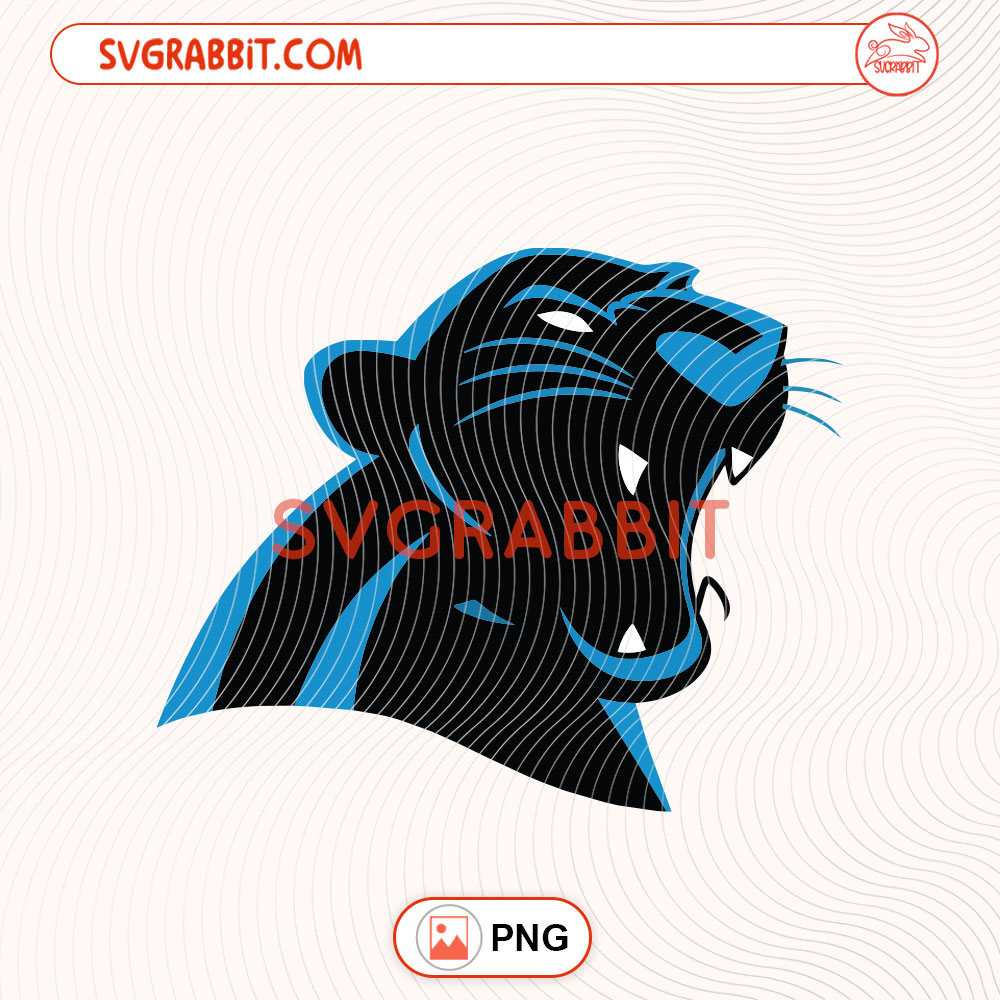 Carolina Panthers Bagheera The Jungle Book SVG Panthers SVG for game day shirts mugs tumblers stickers decals Cricut Silhouette and football crafts