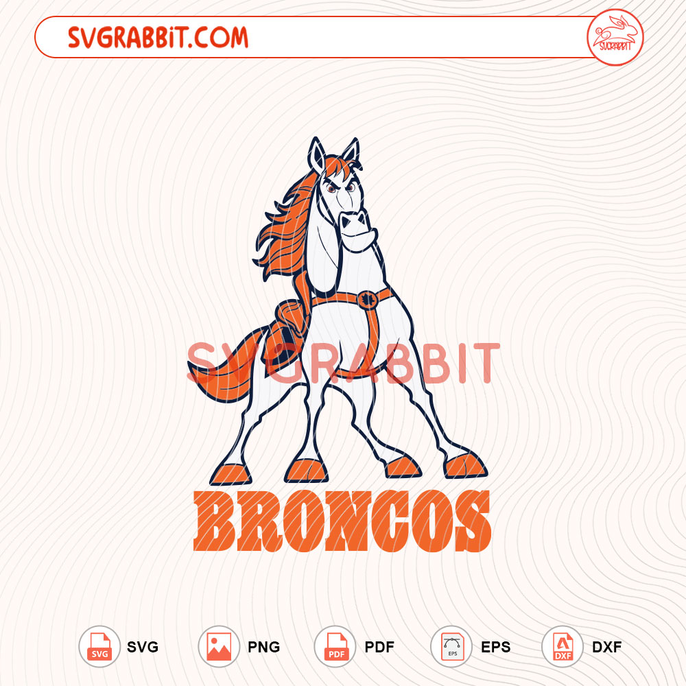 Denver Broncos Maximus SVG Denver Broncos Football SVG for game day shirts mugs tumblers stickers decals Cricut Silhouette and football crafts