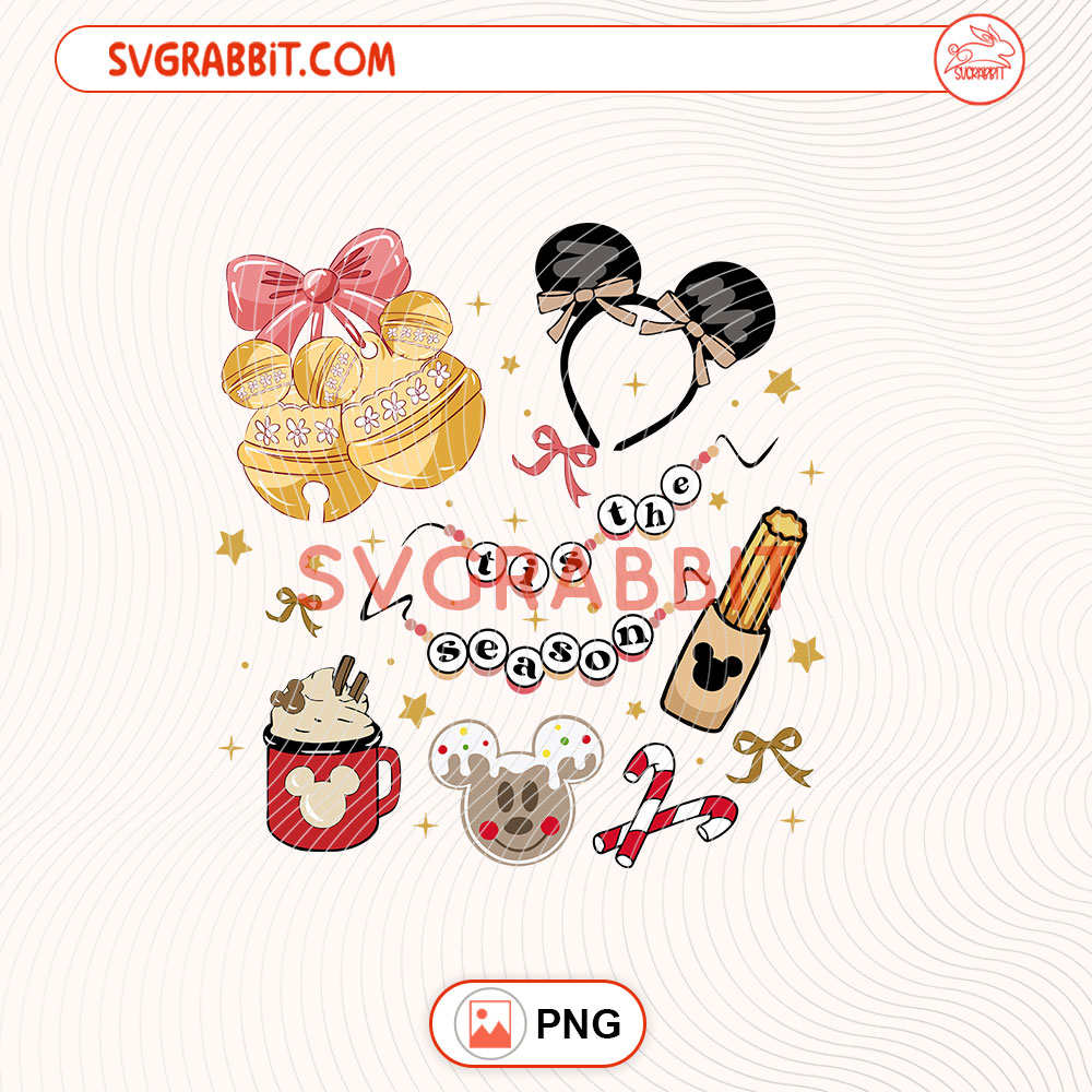 Disney Christmas Mickey Ear PNG Mickey Mouse Christmas PNG digital download for sublimation Christmas shirts mugs tumblers stickers decals and holiday crafts