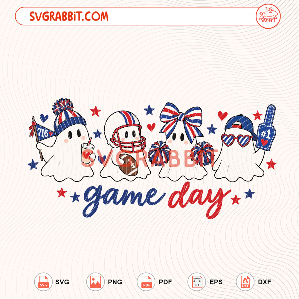 Halloween Bills Football SVG Buffalo Football SVG 716 SVG digital download for Cricut Silhouette shirts mugs tumblers stickers decals and football crafts