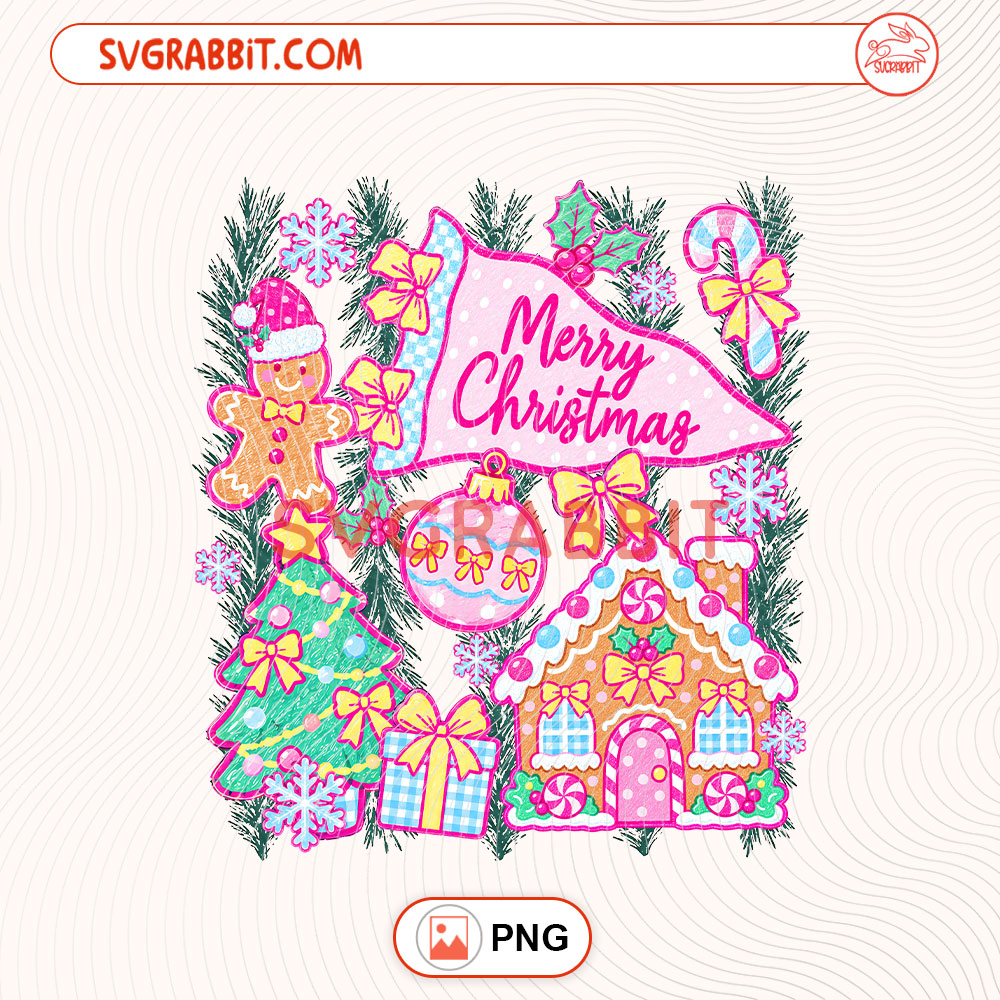 Merry Christmas Pink Xmas PNG Pink Christmas PNG for shirts mugs tumblers stickers sublimation gifts and holiday crafts