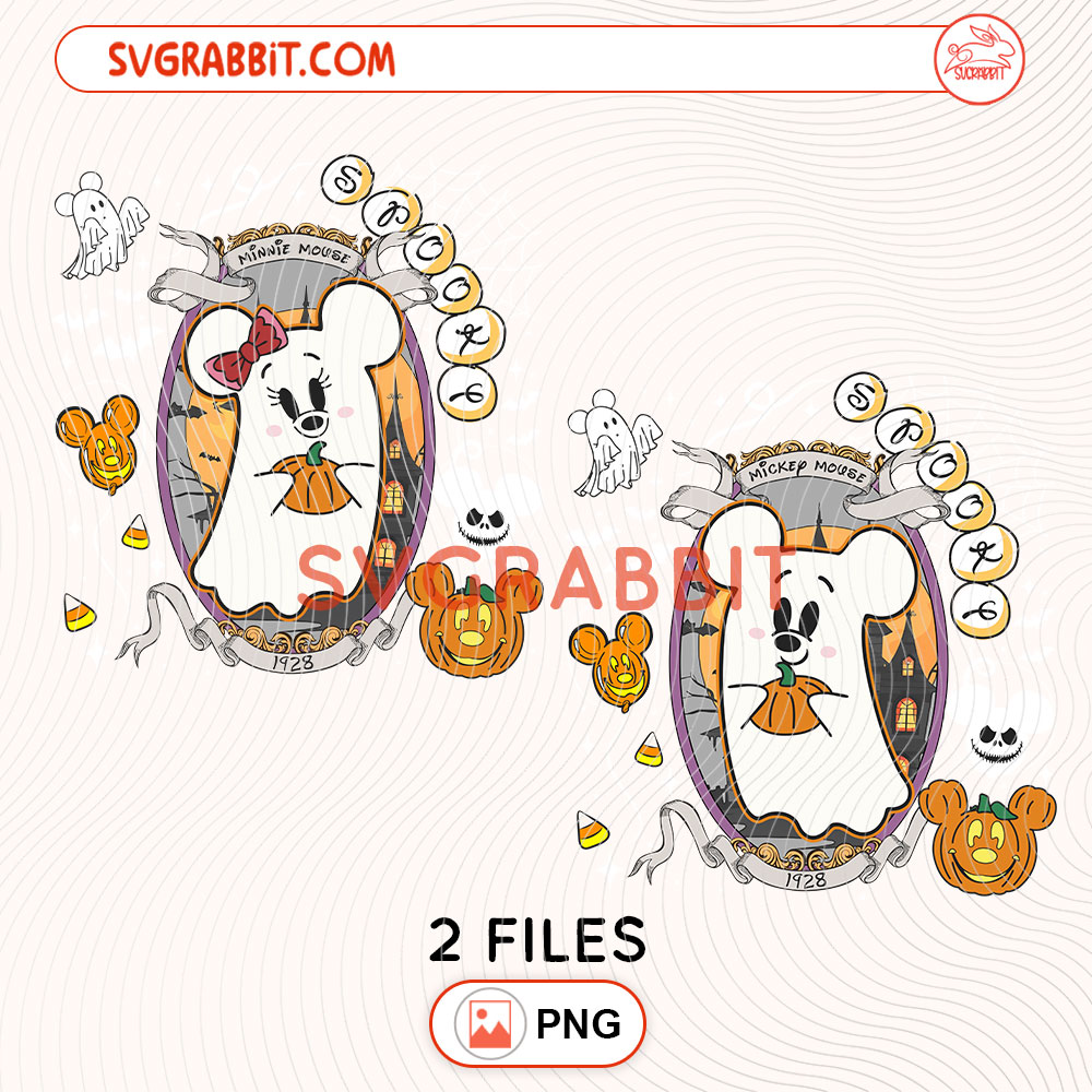 Mickey Minnie Halloween Mouse Ghost PNG Halloween Mouse PNG digital download for sublimation Halloween shirts mugs tumblers stickers decals and spooky crafts
