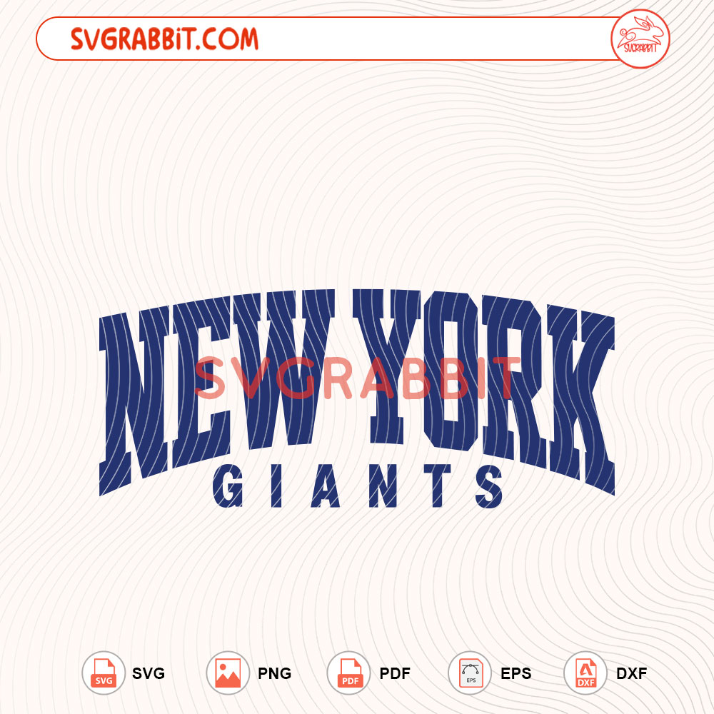 New York Giants American Football SVG Giants Football SVG digital download for Cricut Silhouette football shirts mugs tumblers stickers decals and game day crafts