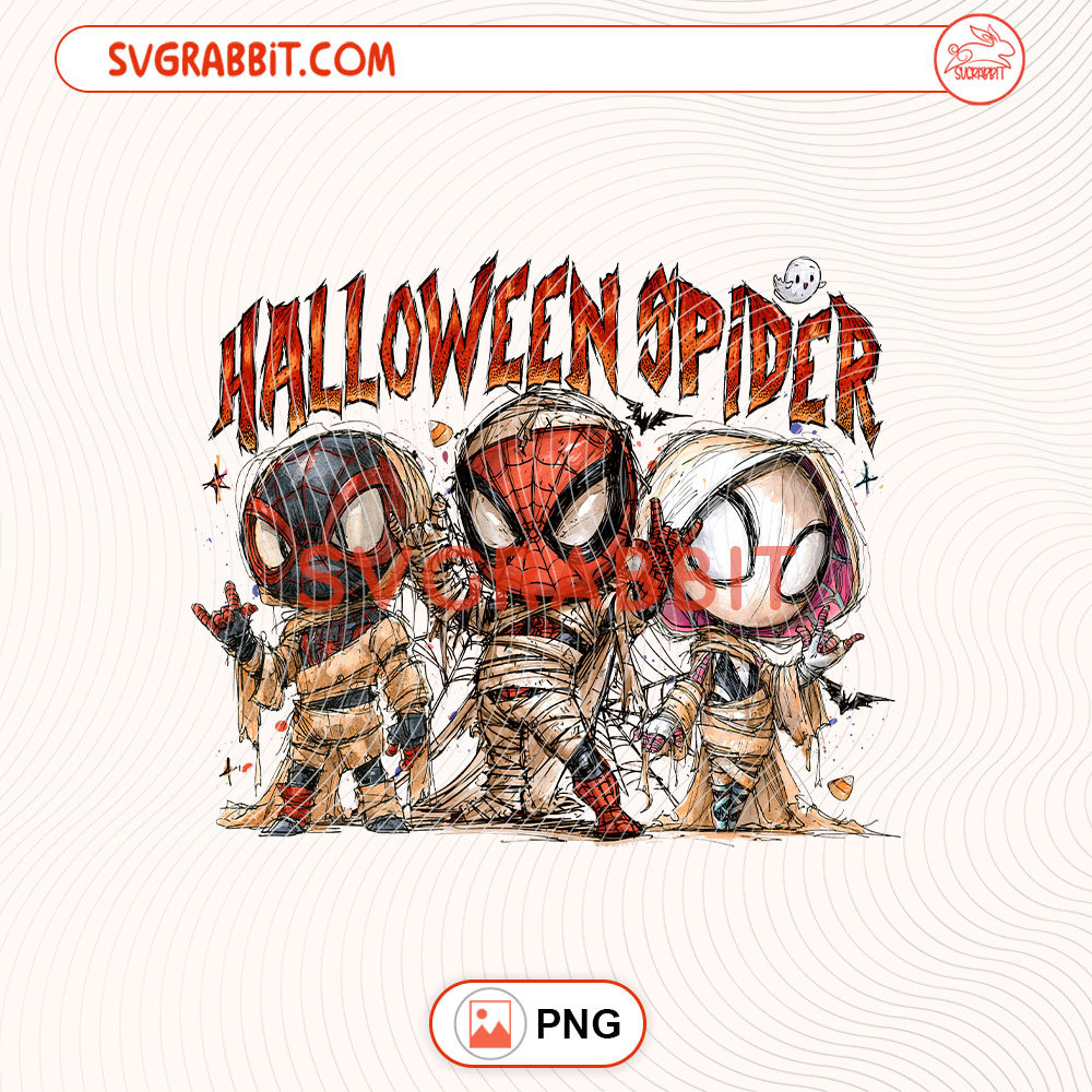 Spider Man Halloween PNG Halloween Spiderman PNG for shirts mugs tumblers stickers sublimation gifts and spooky Halloween crafts