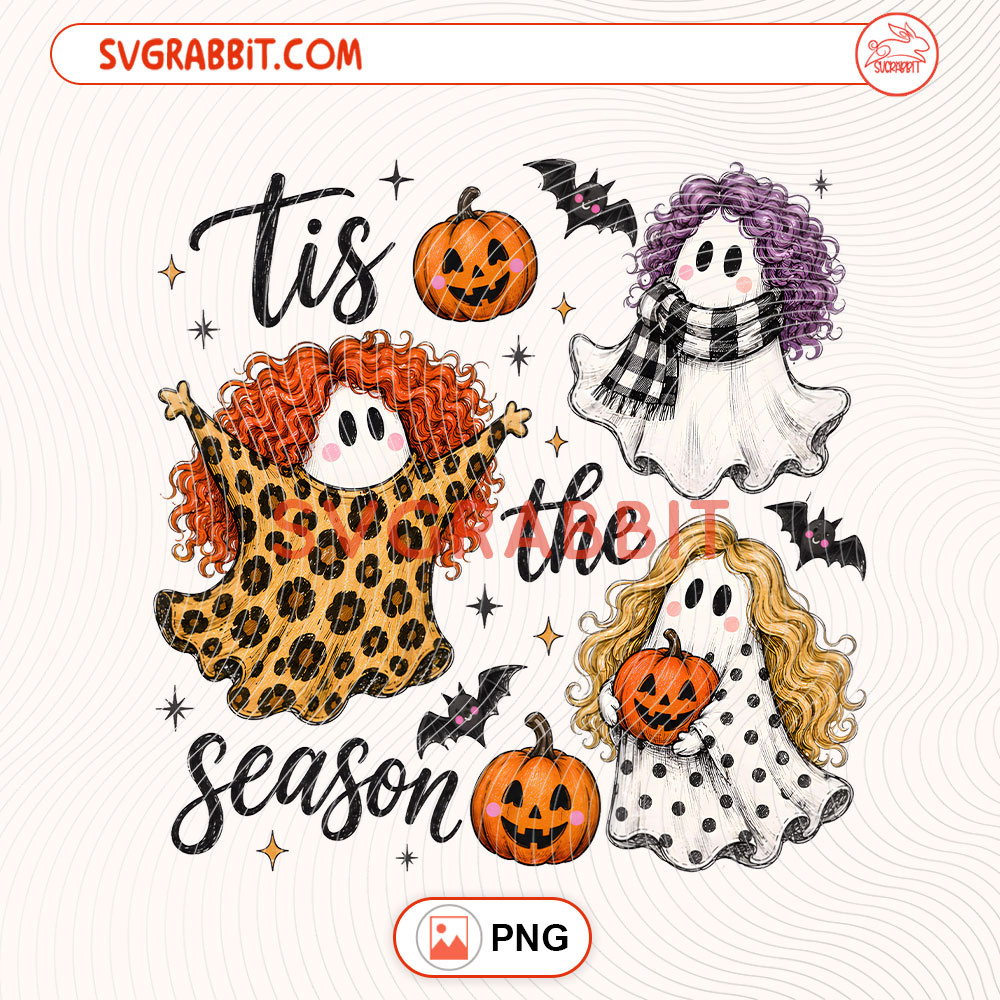 Tis The Season Halloween Hocus Pocus PNG Halloween PNG 300 DPI transparent background for shirts mugs tumblers stickers decals Halloween gifts and witchy crafts