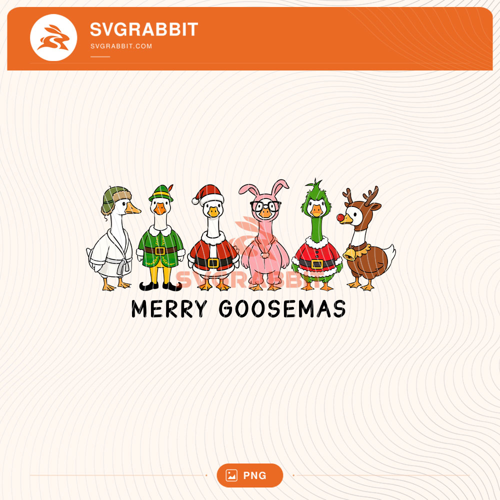 Merry Goosemas Christmas Movie PNG Merry Goosemas PNG for funny Christmas shirts mugs tumblers stickers sublimation holiday gifts and goose crafts