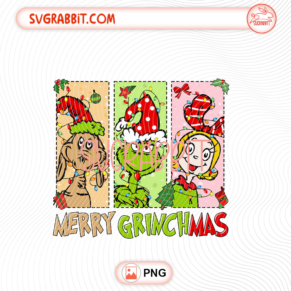 Merry Grinchmas Grinch Movie PNG Christmas Grinch PNG for shirts mugs tumblers stickers sublimation festive gifts and holiday crafts