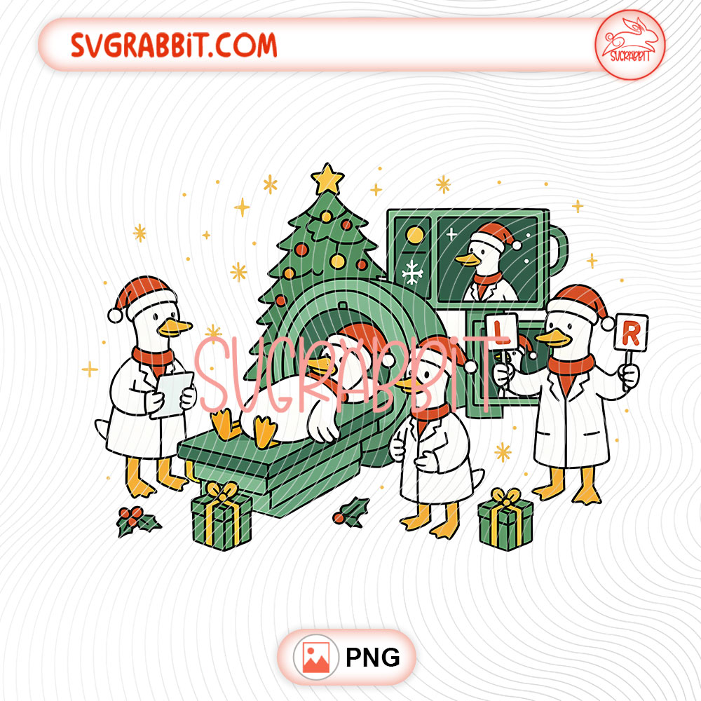 Radiology Christmas Goose Nurse PNG Christmas Nurse PNG for nurse shirts radiology team mugs tumblers stickers sublimation and holiday gifts