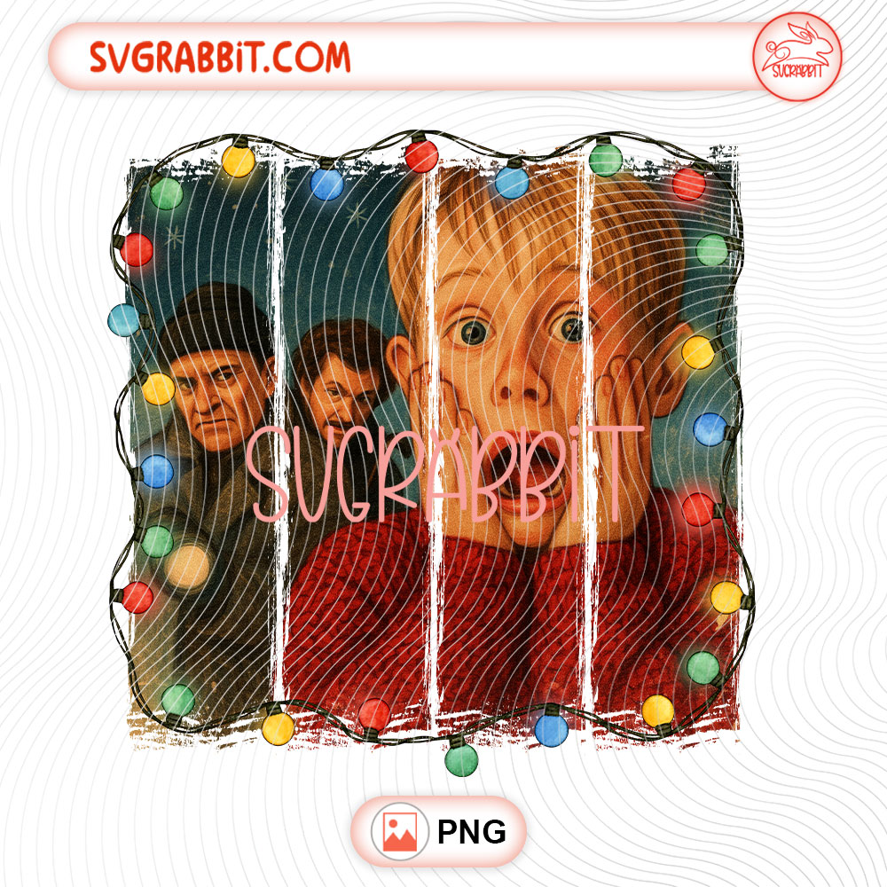 Retro Christmas Movie Home Alone PNG Home Alone PNG for shirts mugs tumblers stickers sublimation festive gifts and holiday crafts