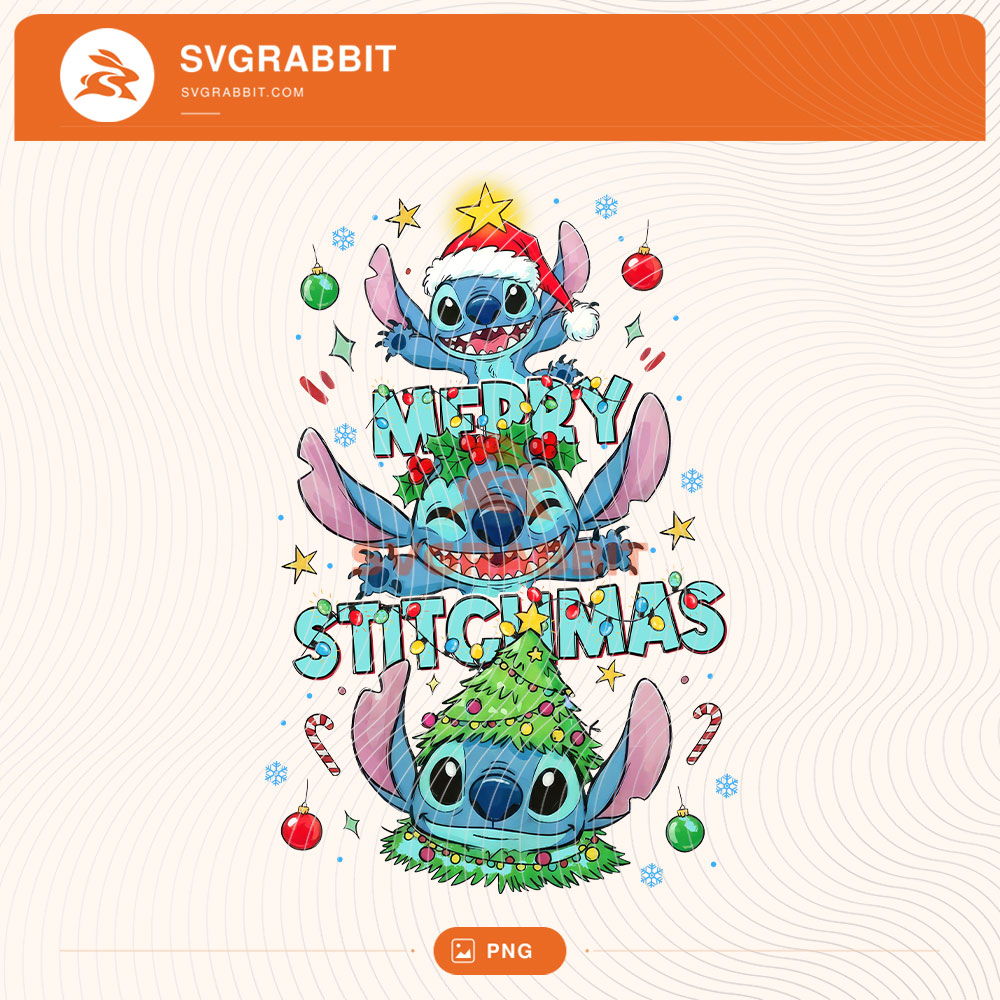 Retro Stich Christmas Disney PNG Stich Christmas PNG for Christmas shirts mugs tumblers stickers sublimation holiday gifts and character inspired crafts
