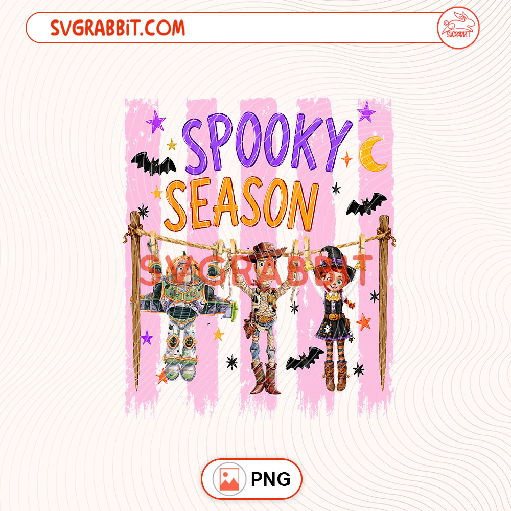 Spooky Season Toy Story Disney Halloween PNG Halloween PNG for shirts mugs tumblers stickers sublimation spooky gifts and Halloween crafts