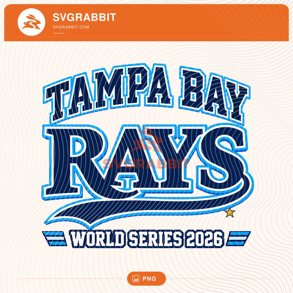 Tampa Bay Rays World Series Champions 2026 PNG for baseball shirts mugs tumblers stickers sublimation postseason gifts watch parties and fan crafts