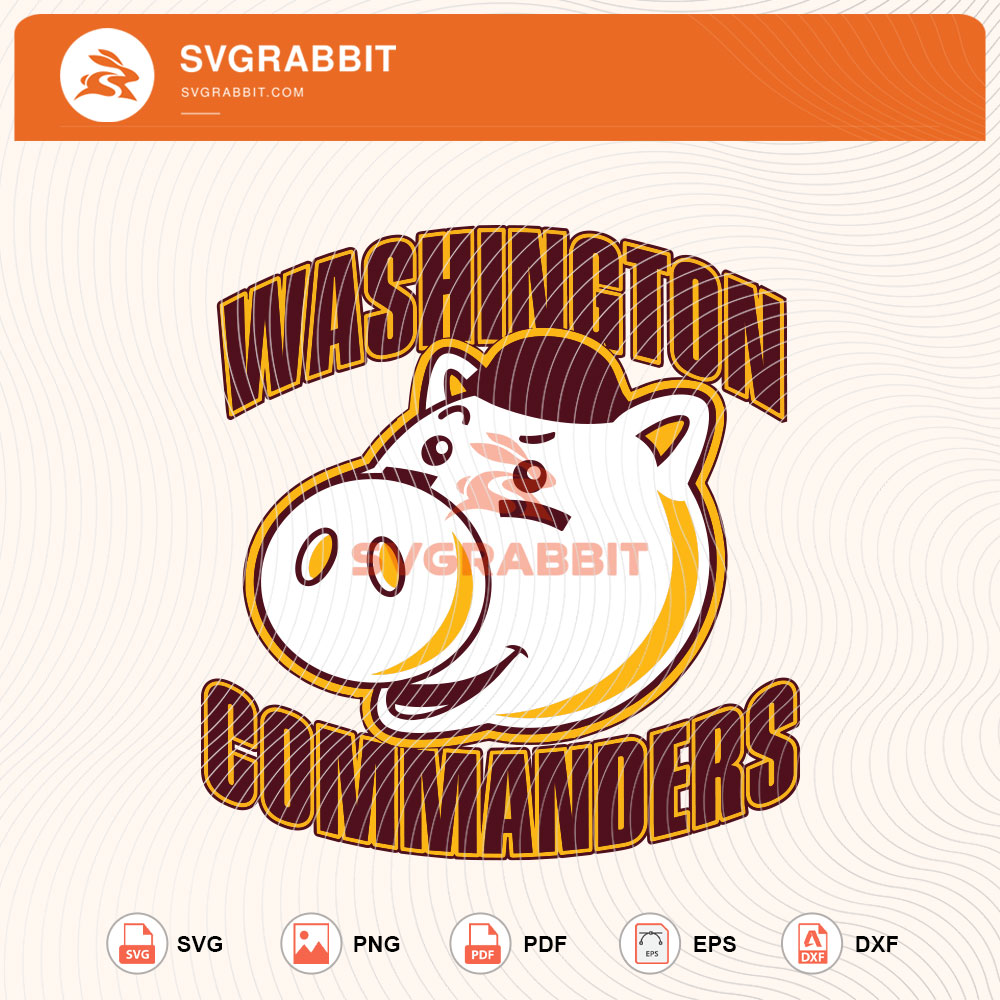 Washington Commanders Hamm Pig SVG Washington Fan SVG